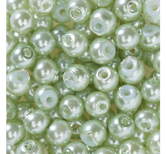 Perles en verre cirées, 100 pc., Ø 4 mm