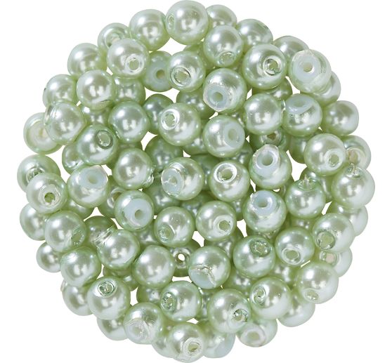 Perles en verre cirées, 100 pc., Ø 4 mm