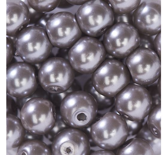 Perles de cire de verre, Ø 6 mm, 55 pièces