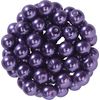 Glass wax beads, Ø 6 mm, 55 pieces Purple
