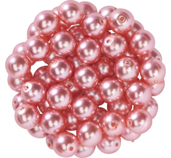 Perles de cire de verre, Ø 6 mm, 55 pièces