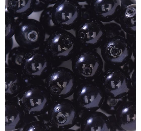 Perles de cire de verre, Ø 6 mm, 55 pièces