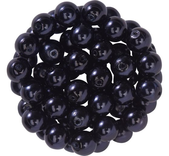 Perles de cire de verre, Ø 6 mm, 55 pièces