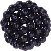 Perles de cire de verre, Ø 6 mm, 55 pièces Noir