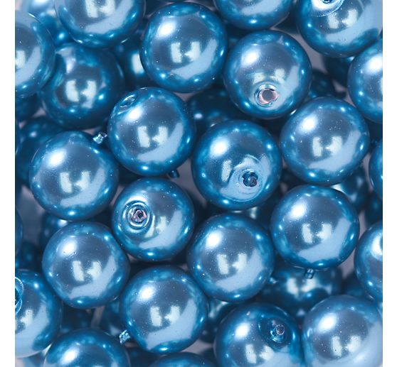Perles de cire de verre, Ø 6 mm, 55 pièces