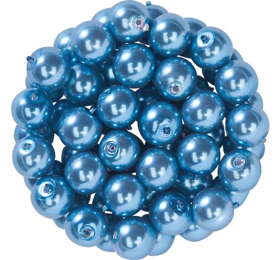 Perles de cire de verre, Ø 6 mm, 55 pièces