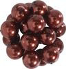 Perles en verre cirées, Ø 10 mm, 20 pièces