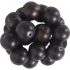Perles de cire de verre, Ø 10 mm, 20 pièces Noir