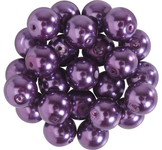 Perles de cire de verre, Ø 8mm, 25pcs, jaune doré (orange clair)