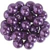 Perles de cire de verre, Ø 8mm, 25pcs, jaune doré (orange clair) Violet