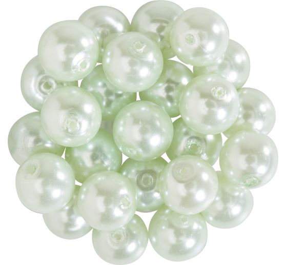 Perles de cire de verre, Ø 8mm, 25pcs, jaune doré (orange clair)