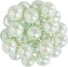 Perles de cire de verre, Ø 8mm, 25pcs, jaune doré (orange clair)