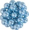 Perles de cire de verre, Ø 8mm, 25pcs, jaune doré (orange clair)