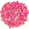 Sequins domed, iridescent Pink