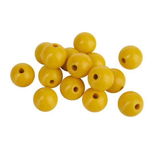Perles en bois, Ø 15 mm