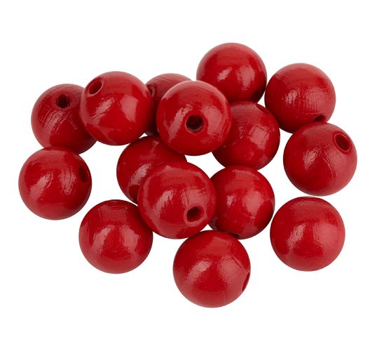 Perles en bois, Ø 15 mm
