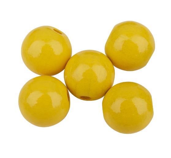 Perles en bois, Ø 12 mm, 30 pc.