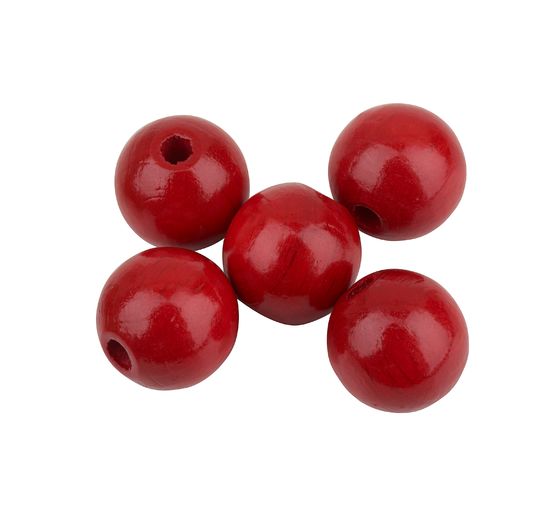 Perles en bois, Ø 12 mm, 30 pc.