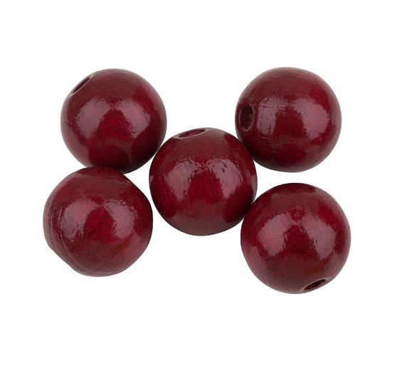 Perles en bois, Ø 12 mm, 30 pc.