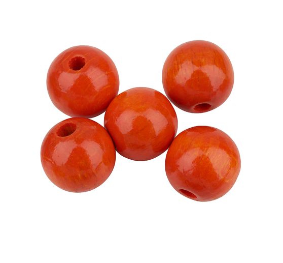 Perles en bois, Ø 12 mm, 30 pc.