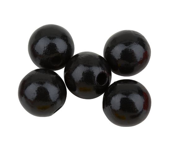 Perles en bois, Ø 12 mm, 30 pc.