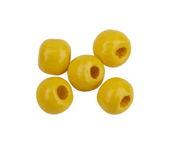 Perles en bois, Ø 4 mm, env. 165 pièces