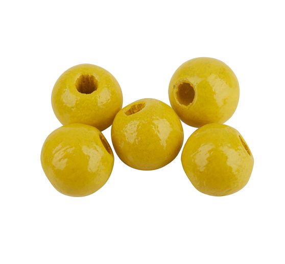Wooden beads, Ø 6mm, approx. 125 pieces