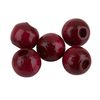 Perles en bois, Ø 6 mm, env. 125 pc. Rouge cerise
