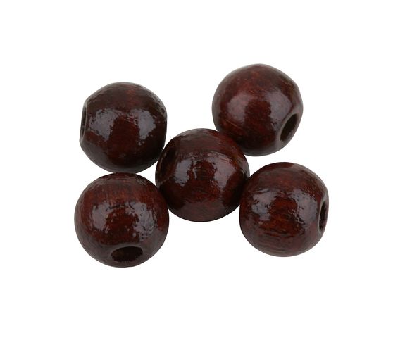 Perles en bois, Ø 6 mm, env. 125 pc.