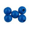 Perles en bois, Ø 6 mm, env. 125 pc. Bleu