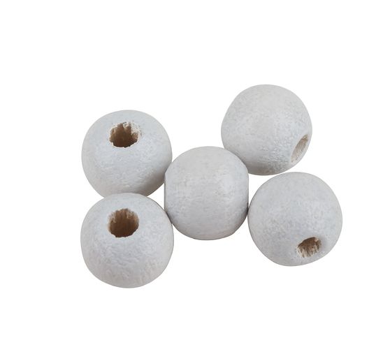 Perles en bois, Ø 6 mm, env. 125 pc.
