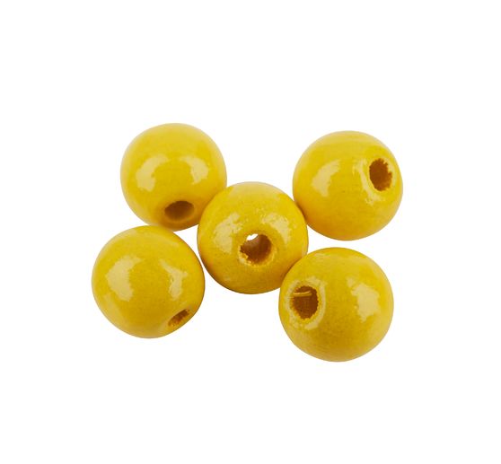 Perles en bois, Ø 8 mm, 85 pc.