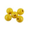 Perles en bois, Ø 8 mm, 85 pc. Jaune