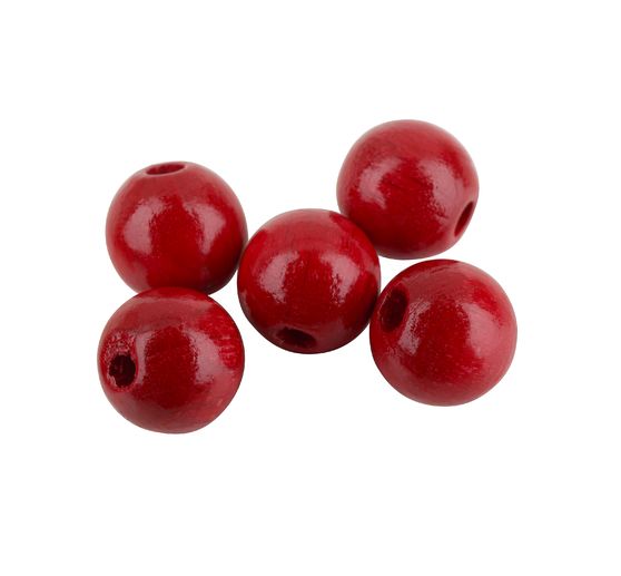 Perles en bois, Ø 8 mm, 85 pc.
