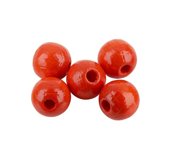 Perles en bois, Ø 8 mm, 85 pc.