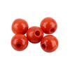 Perles en bois, Ø 8 mm, 85 pc. Orange