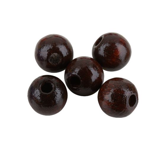 Perles en bois, Ø 8 mm, 85 pc.