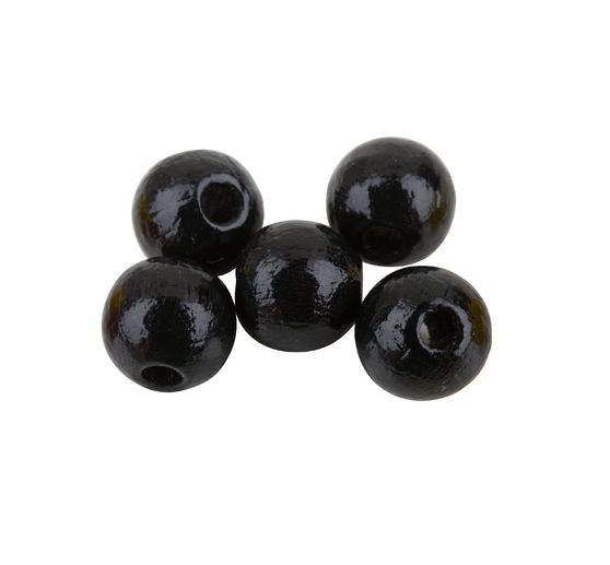 Perles en bois, Ø 8 mm, 85 pc.