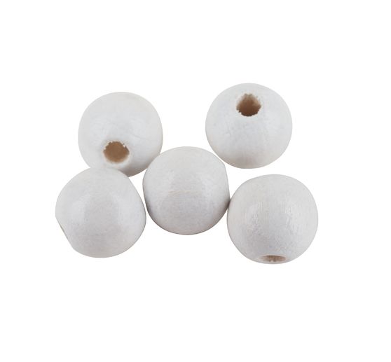 Perles en bois, Ø 8 mm, 85 pc.