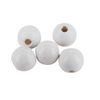Perles en bois, Ø 8 mm, 85 pc. Blanc
