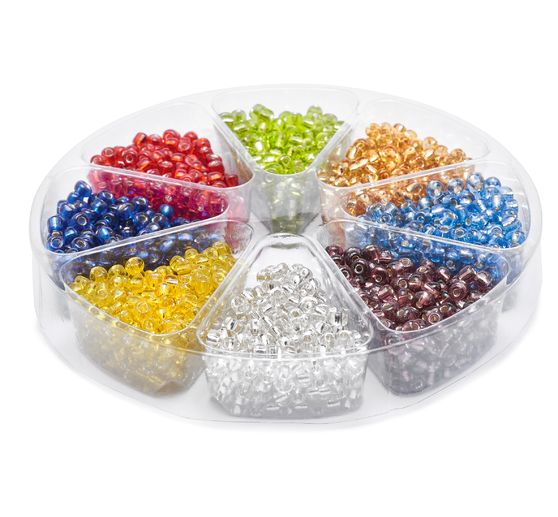 Assortiment de perles Silverline, env. 2 mm, 56 g