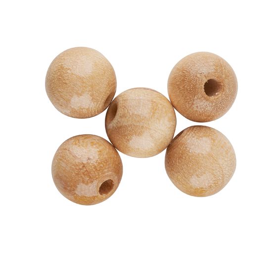 Perles en bois, Ø 10 mm