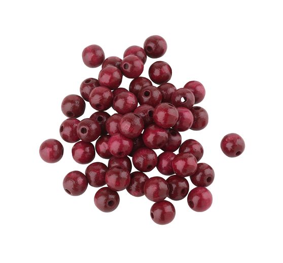 Perles en bois, Ø 10 mm