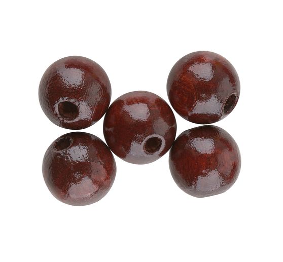 Perles en bois, Ø 10 mm