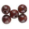 Perles en bois, Ø 10 mm Brun foncé