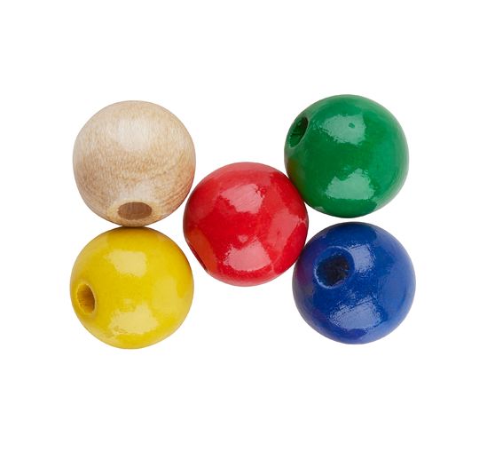 Perles en bois, Ø 10 mm