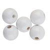 Perles en bois, Ø 10 mm Blanc
