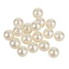 Perles cirées VBS, Ø 12 mm, 16 pc. Blanc ciré