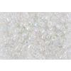 Rocailles « Rainbow » Argent/Transparent