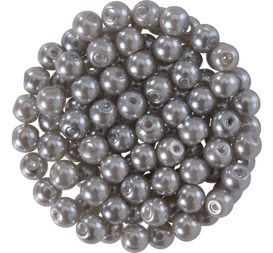 Perles en verre cirées, 100 pc., Ø 4 mm